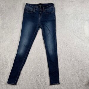 Buckle Black Womens Skinny Jeans Dark Wash Denim Pants Size 28x32